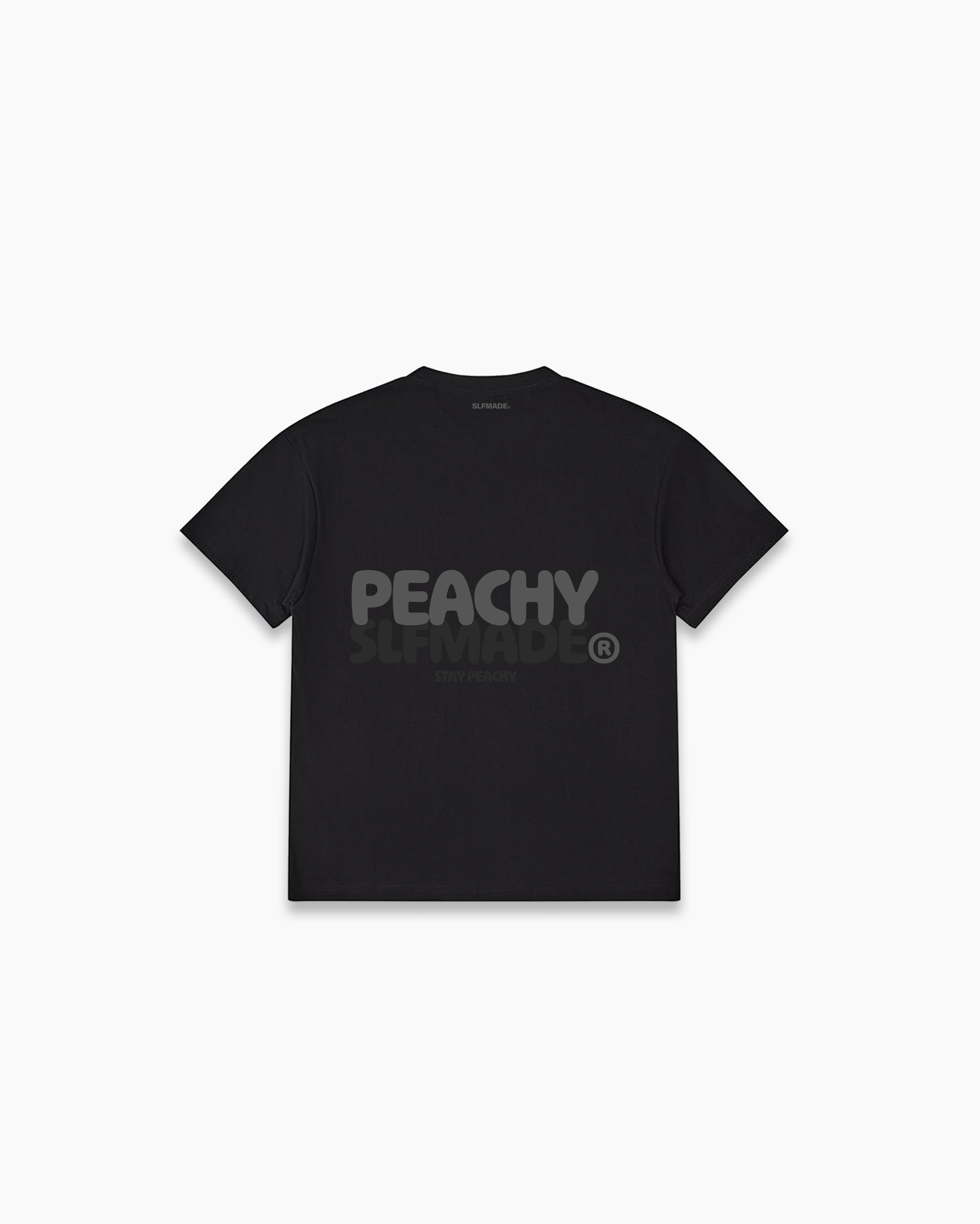 SLFMADE X PEACHY ESPORTS 'PEACHY' BLACK T-SHIRT