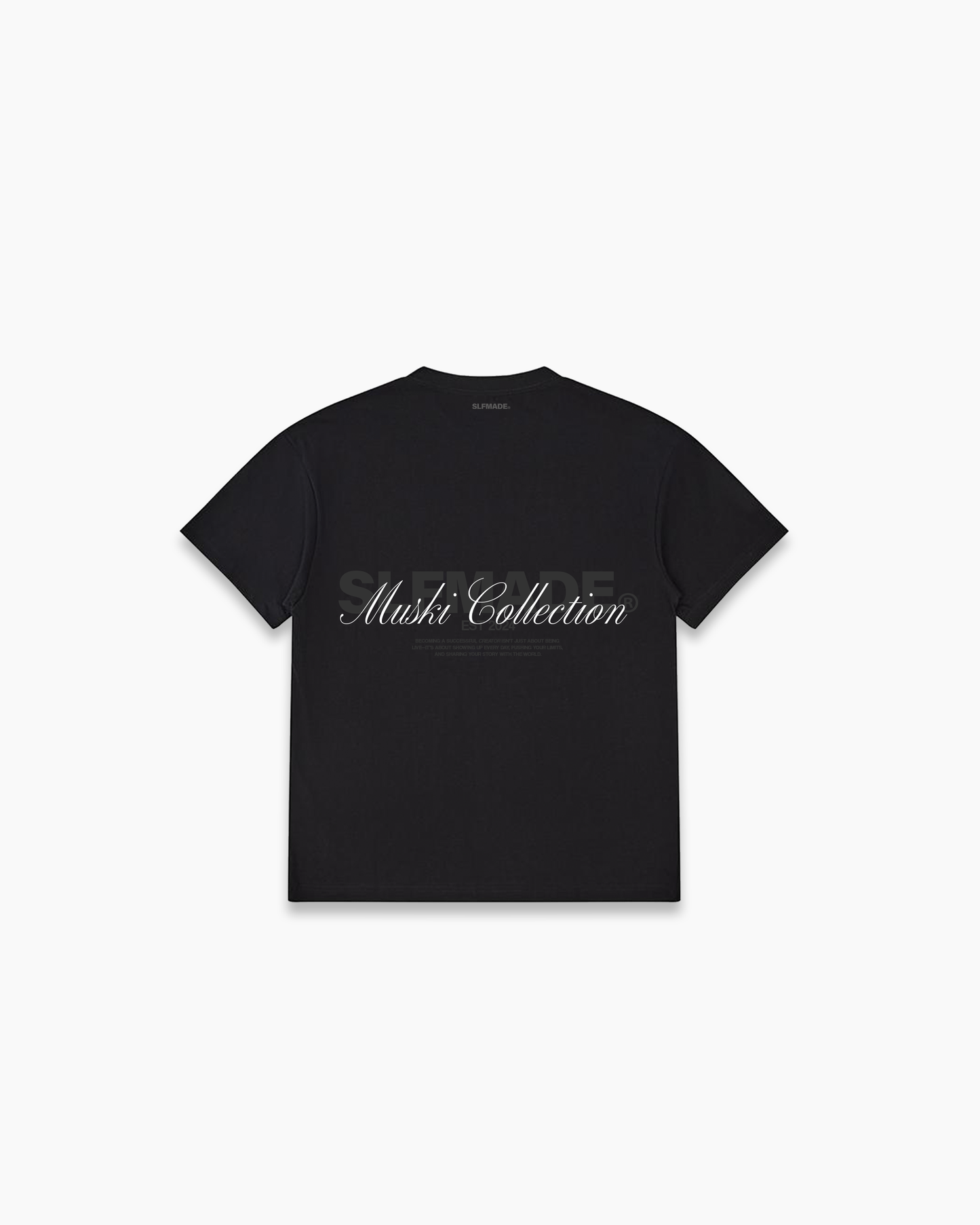 SLFMADE X MUSKI 'SIGNATURE' BLACK T-SHIRT