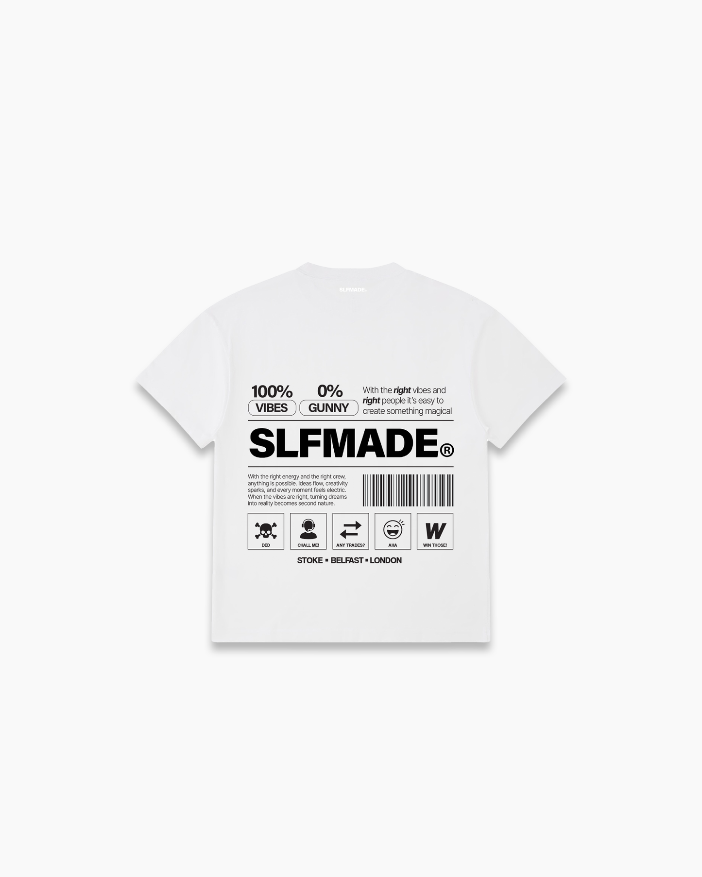 SLFMADE® x AVNG WHITE T-SHIRT