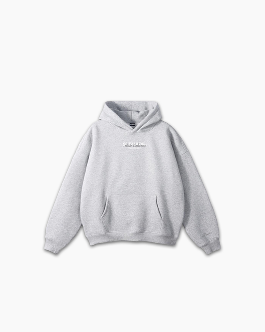 SLFMADE X MUSKI 'SIGNATURE' GREY HOODIE