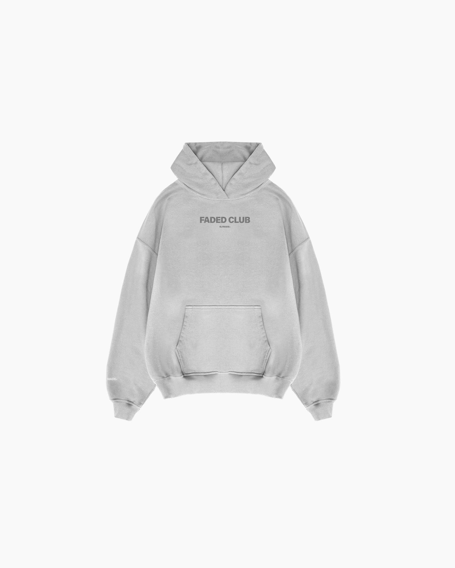 SLFMADE® x DASHIE 'FADED CLUB' GREY HOODIE