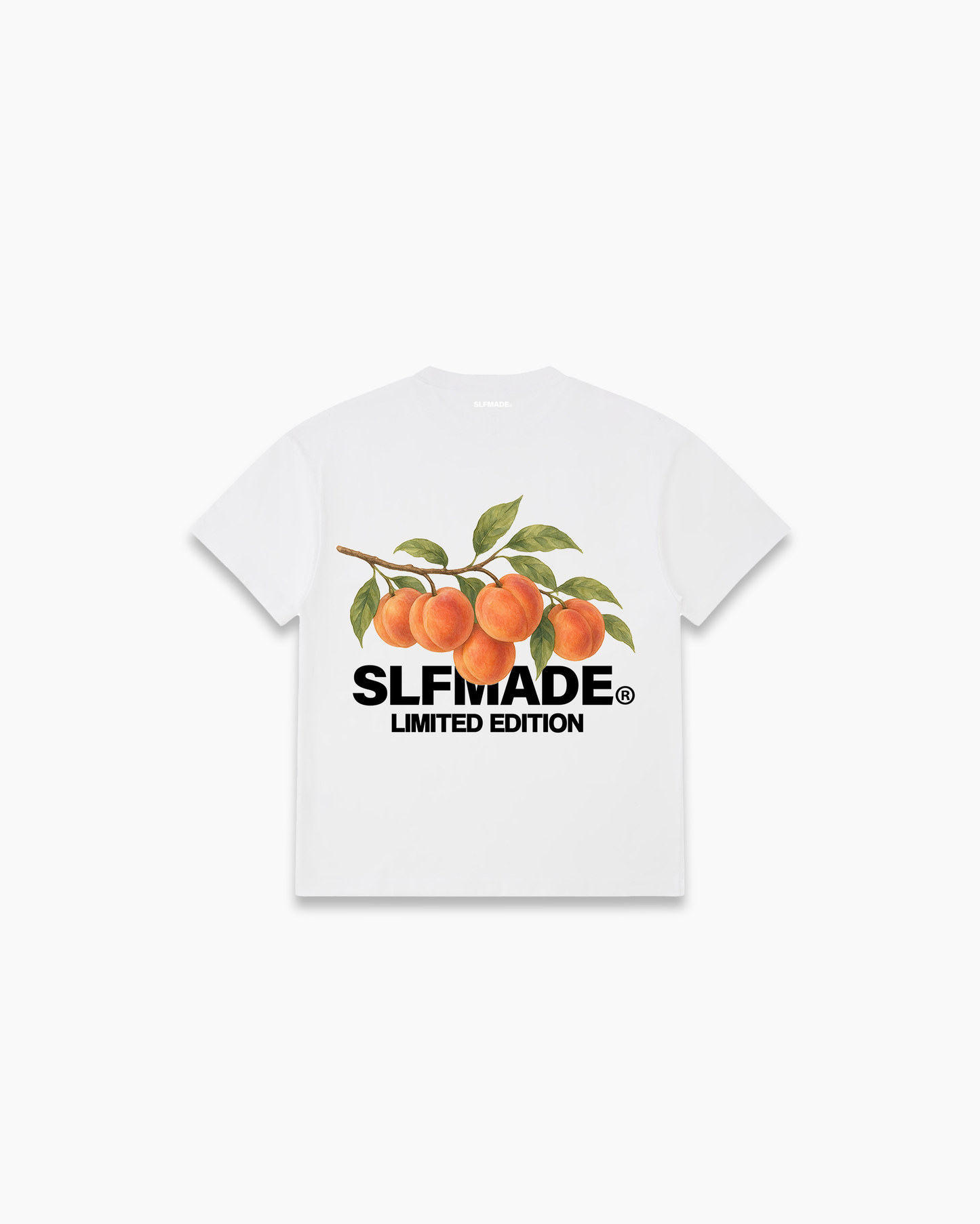 SLFMADE X PEACHY ESPORTS 'FRUIT' WHITE T-SHIRT
