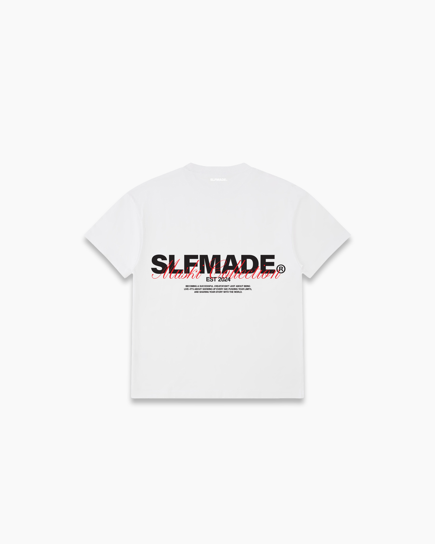 SLFMADE X MUSKI 'SIGNATURE' WHITE T-SHIRT