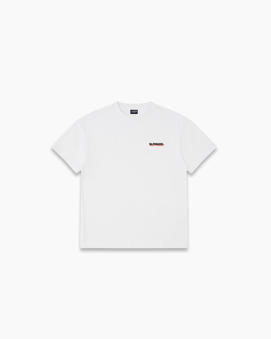 SLFMADE X MUSKI 'SIGNATURE' WHITE T-SHIRT